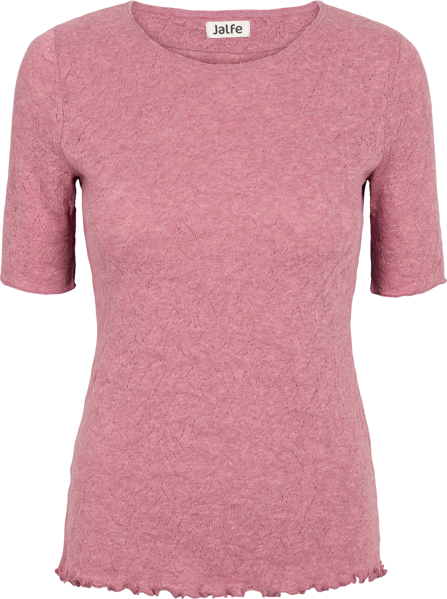 Shirt s/s jacquard organic cotton